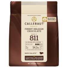 811 DARK CHOCOLATE 54.5% CALLETS 2.5KG X BAG