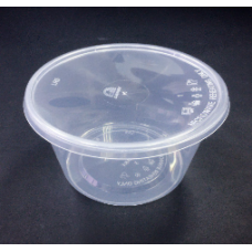 R16 ROUND COINTANER WITH LID (50PCS X 10 PKTS)  473ML/16OZ