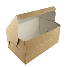 CAKE BOX - PLAIN BROWN (100PC/BDLE)