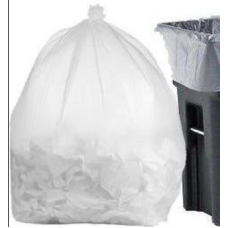 WHITE GARBAGE BAG 37x45 SIZE (600 PCS X BDL)
