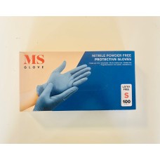 NITRILE BLUE GLOVE (S) DISPOSABLE 