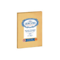 LESCURE PASTRY UNSALTED BUTTER SHEET 84%, 1KG X PKT
